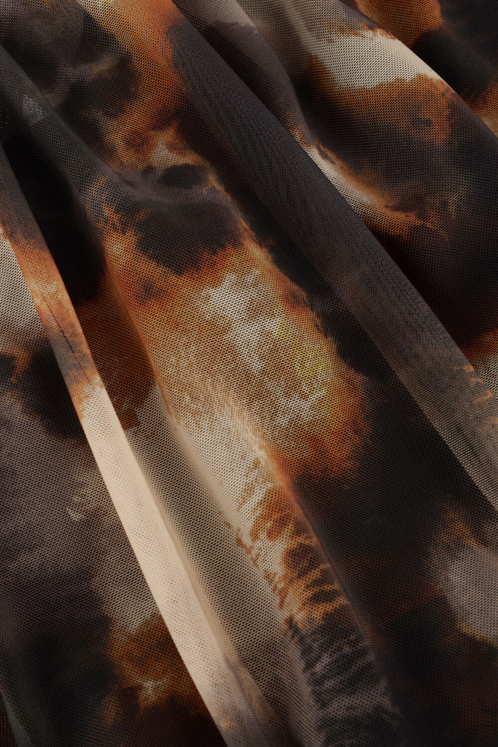 GESTUZ BEHKAGZ MESH TOP Hauts & T-shirts en marron - large