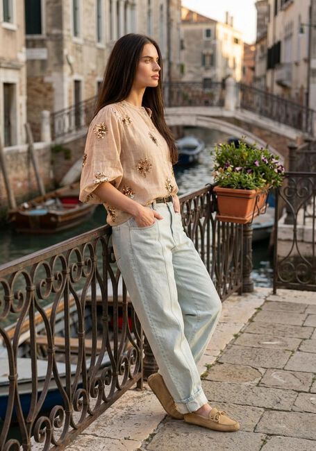 Beige NUKUS  LYNN BLOUSE PAILLET - large