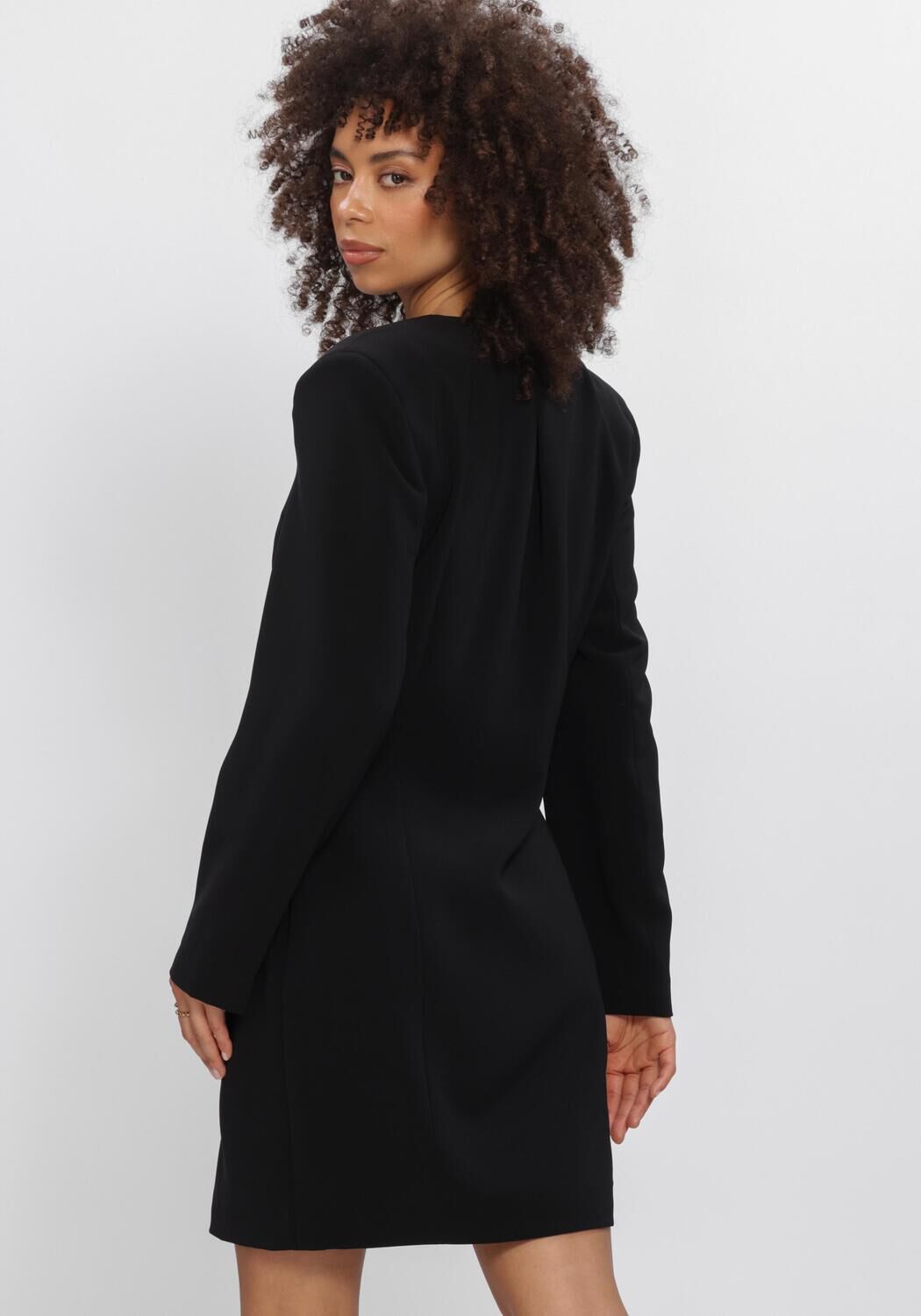 Zwarte DANTE6 Mini jurk AVRIL BLAZER DRESS - large