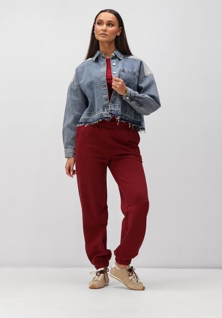 ALIX THE LABEL LADIES KNITTED LONGSLEEVE TOP Hauts & T-shirts Bordeaux - large