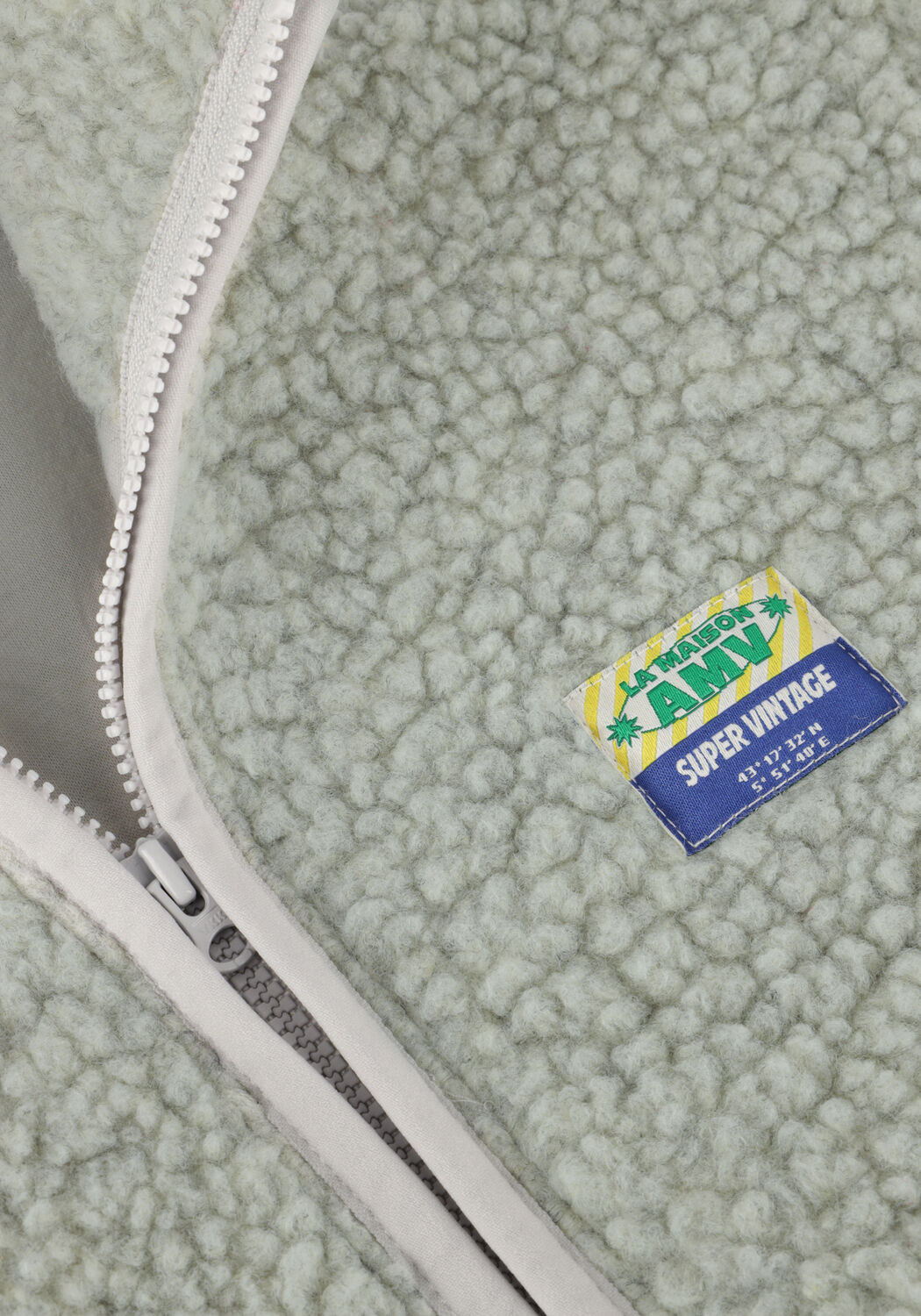 Lichtgrijze AMERICAN VINTAGE Teddy jas HOKTOWN - large