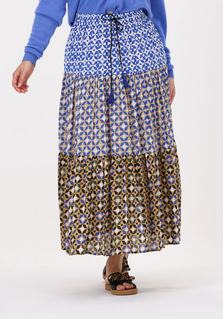 Blauwe LEON & HARPER Maxirok JUICY TC160 TILE - large