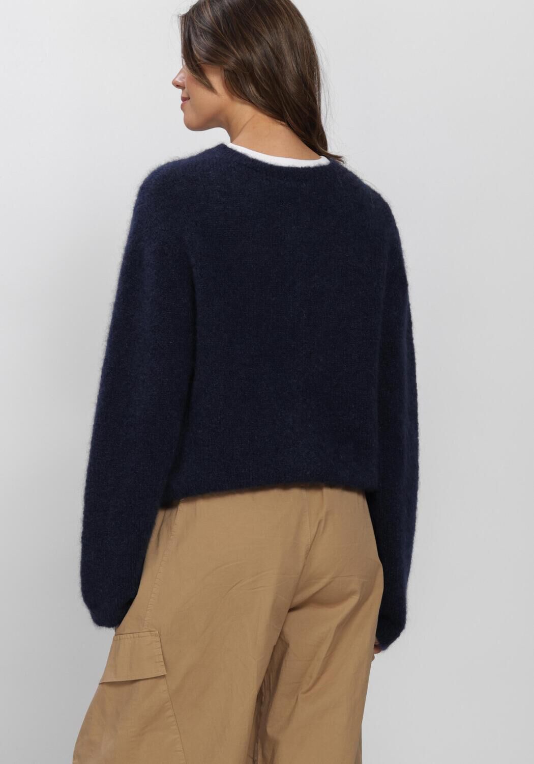 BY-BAR Gilet CLEO CARDIGAN Bleu fonc&eacute; - large
