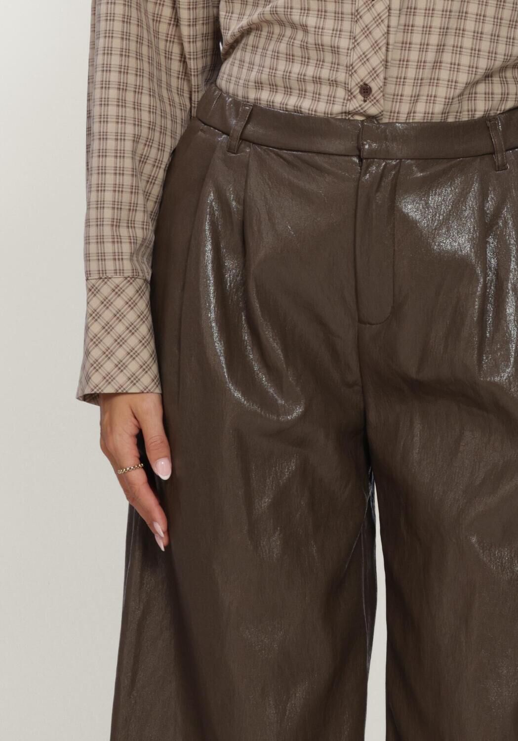 Bruine ELEH Wijde broek EFW260308 - large