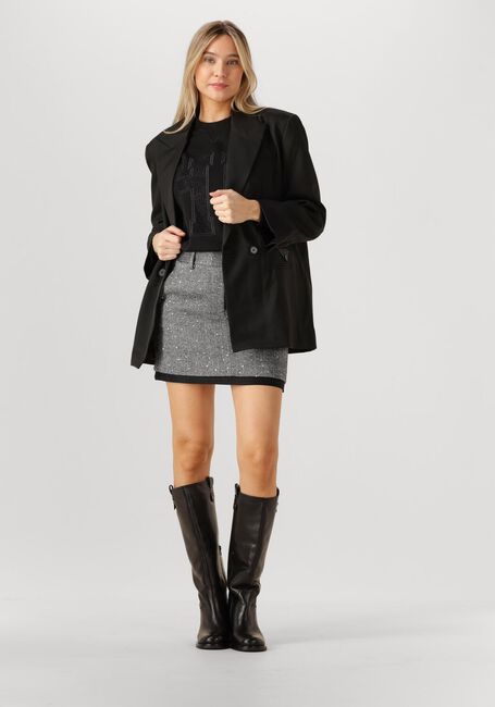 Grijze HAUTE L'AMITIÉ Minirok HERING SEQUIN CROP SKIRT - large