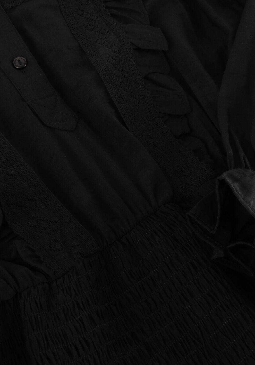 CO'COUTURE Mini robe SUNNERY LACE SMOCK DRESS en noir - large