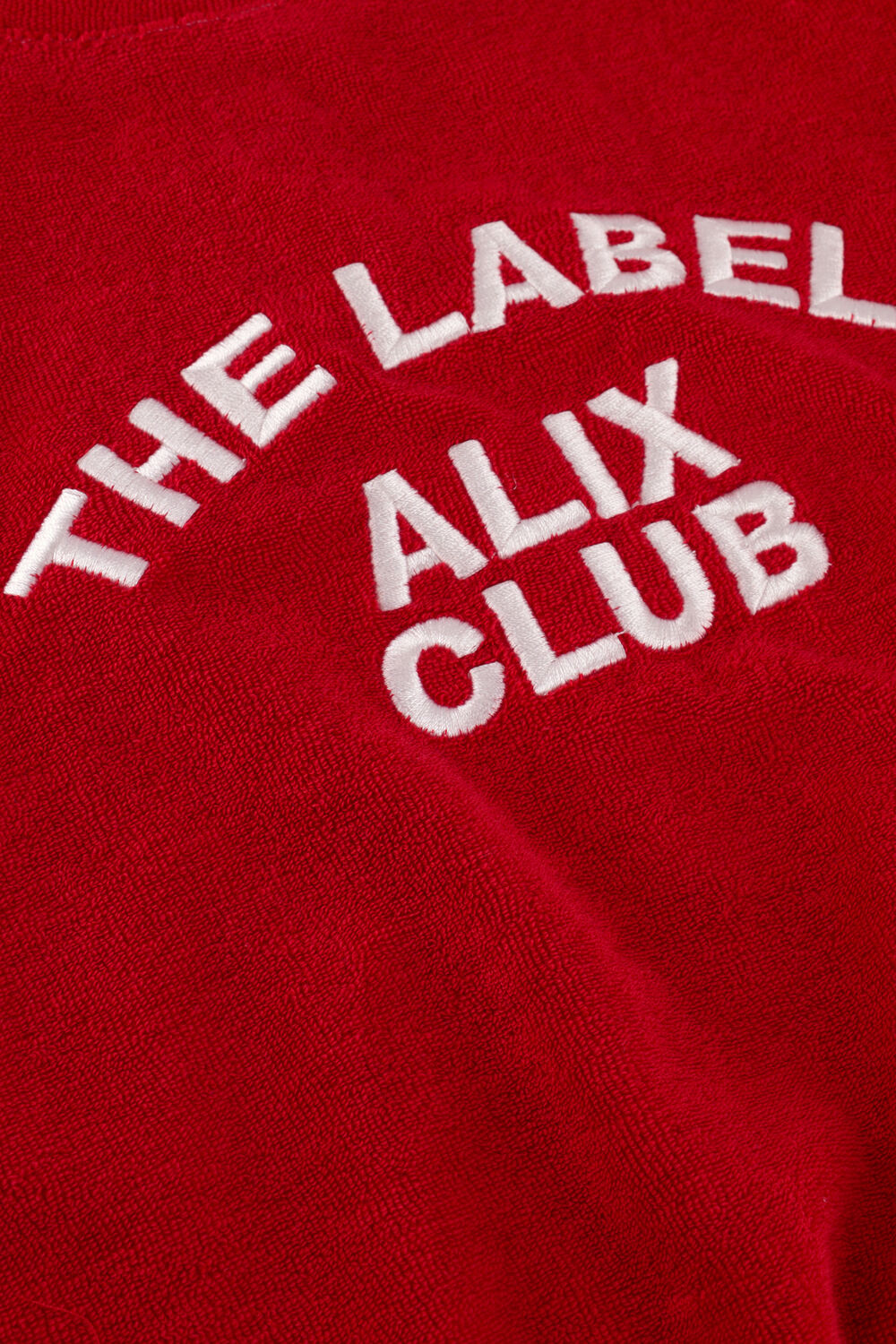 ALIX MINI T-shirt KNITTED TERRY T-SHIRT en rouge - large