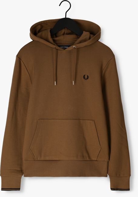 FRED PERRY Chandail TIPPED HOODED SWEATSHIRT en camel - large