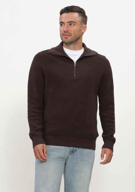 JC RAGS Pull PULLOVER HALF ZIP EDGAR en marron - large