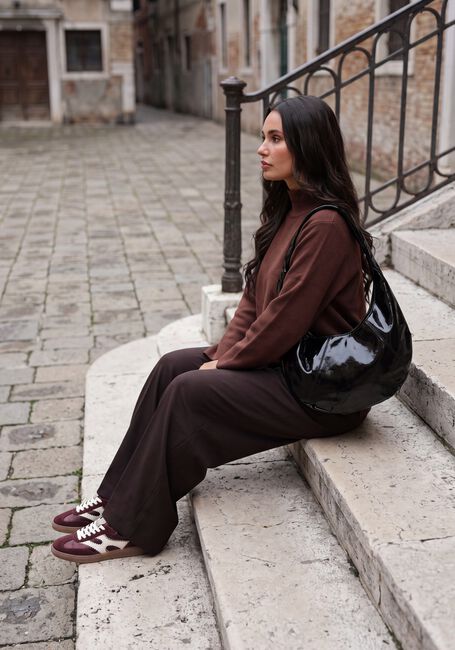 NEO NOIR Pantalon large LUCILLE STRUCTURE PANTS en marron - large