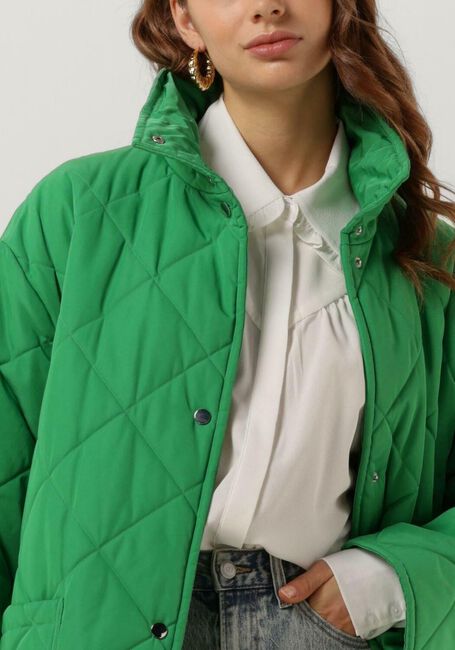 Groene STAND STUDIO Gewatteerde jas SAGE COAT - large