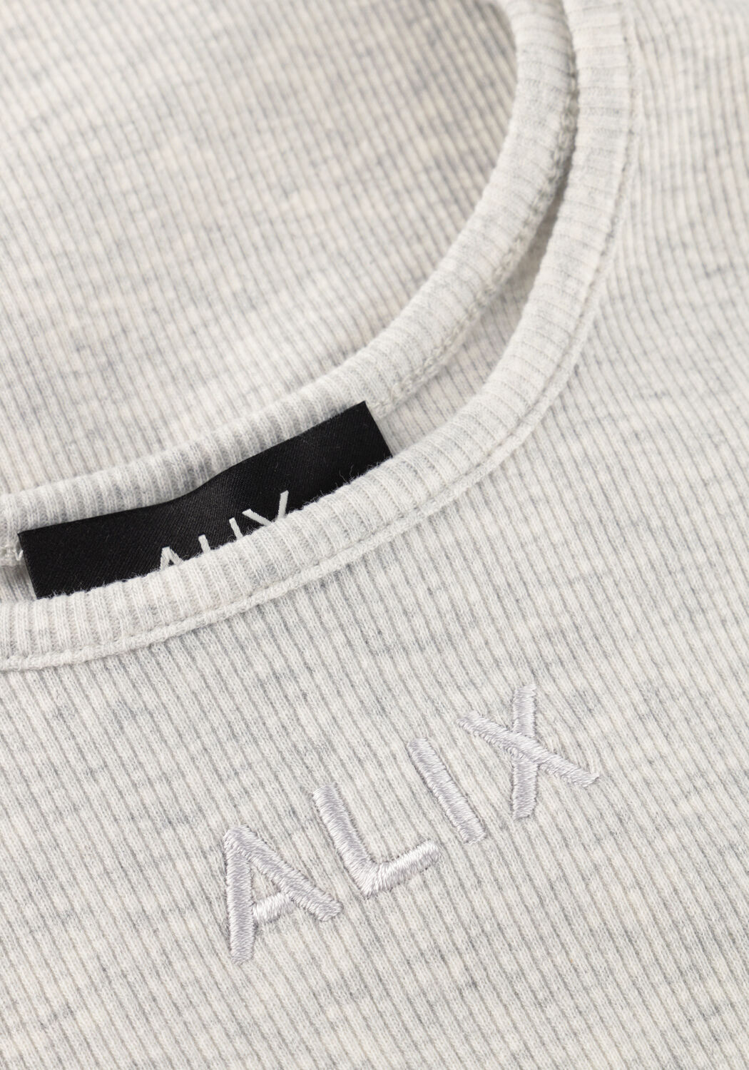 ALIX THE LABEL Haut LADIES KNITTED RIB TANKTOP Gris clair - large