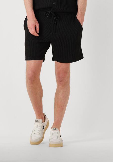 Zwarte SHIWI Korte broek MEN OSCAR WAFFLE STRUCTURE SHORTS - large
