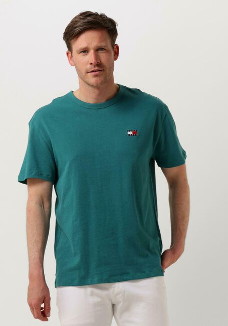 Groene TOMMY JEANS T-shirt TJM REG BADGE TEE EXT - large