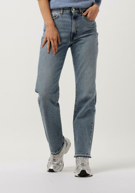 7 FOR ALL MANKIND Straight leg jeans TALL LOGAN STROVEPIPE HIGHER WITH UNROLLED HEM en bleu - large