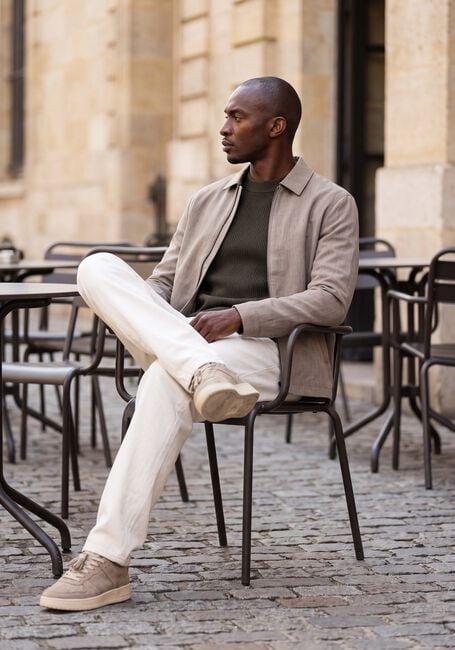 Beige LES DEUX Jack COMO COACH JACKET - large