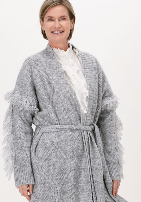 Grijze SILVIAN HEACH Vest LONG CARDIGAN CLEVELAND - large