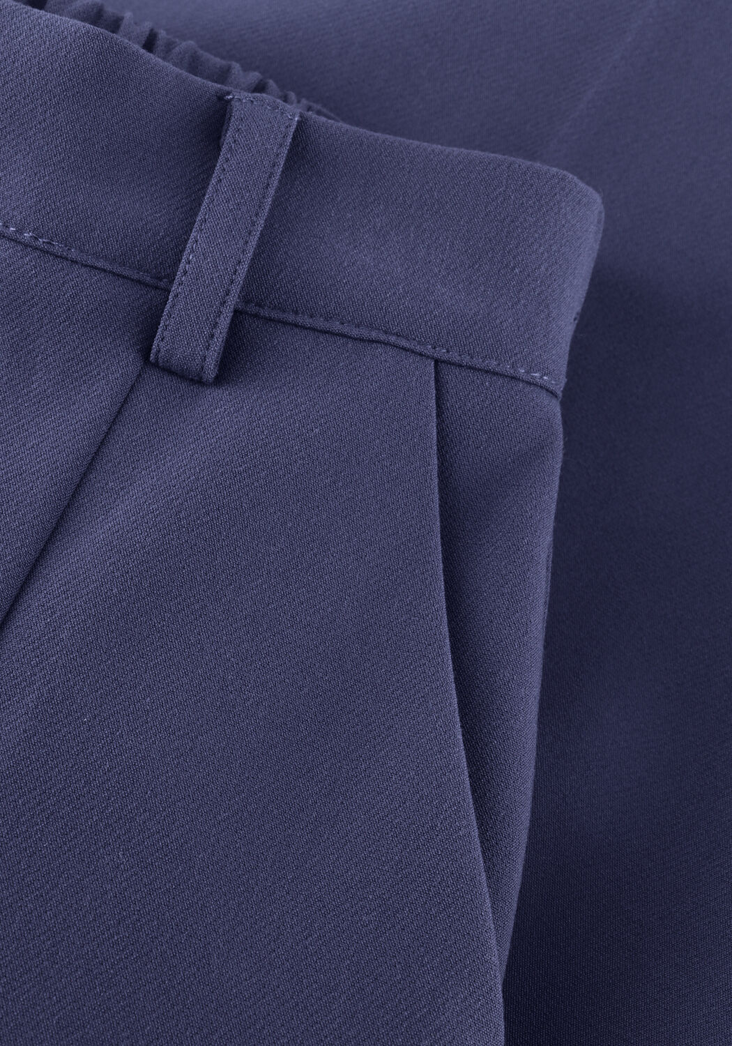 ANOTHER LABEL Pantalon large ALMOORE PLEATED PANTS en bleu - large