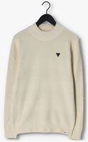 PUREWHITE Pull JAQUARD MOCKNECK WITH TRIANGLE BADGE ON CHEST Blanc