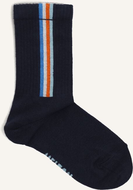 Donkerblauwe MELTON Beenmode VERTICAL STRIPES SOCKS Donkerblauwe MELTON Beenmode VERTICAL STRIPES SOCKS - large