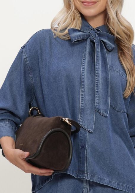 SIMPLE WV-HVY-TENCEL-26-3 Blouses en bleu - large