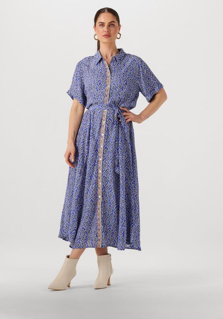 LOLLYS LAUNDRY Robe maxi BLAKELL MAXI DRESS SS en bleu - large