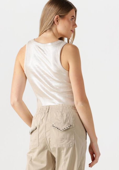 SUMMUM Haut RIB TANKTOP COTTON RIB Argenté - large