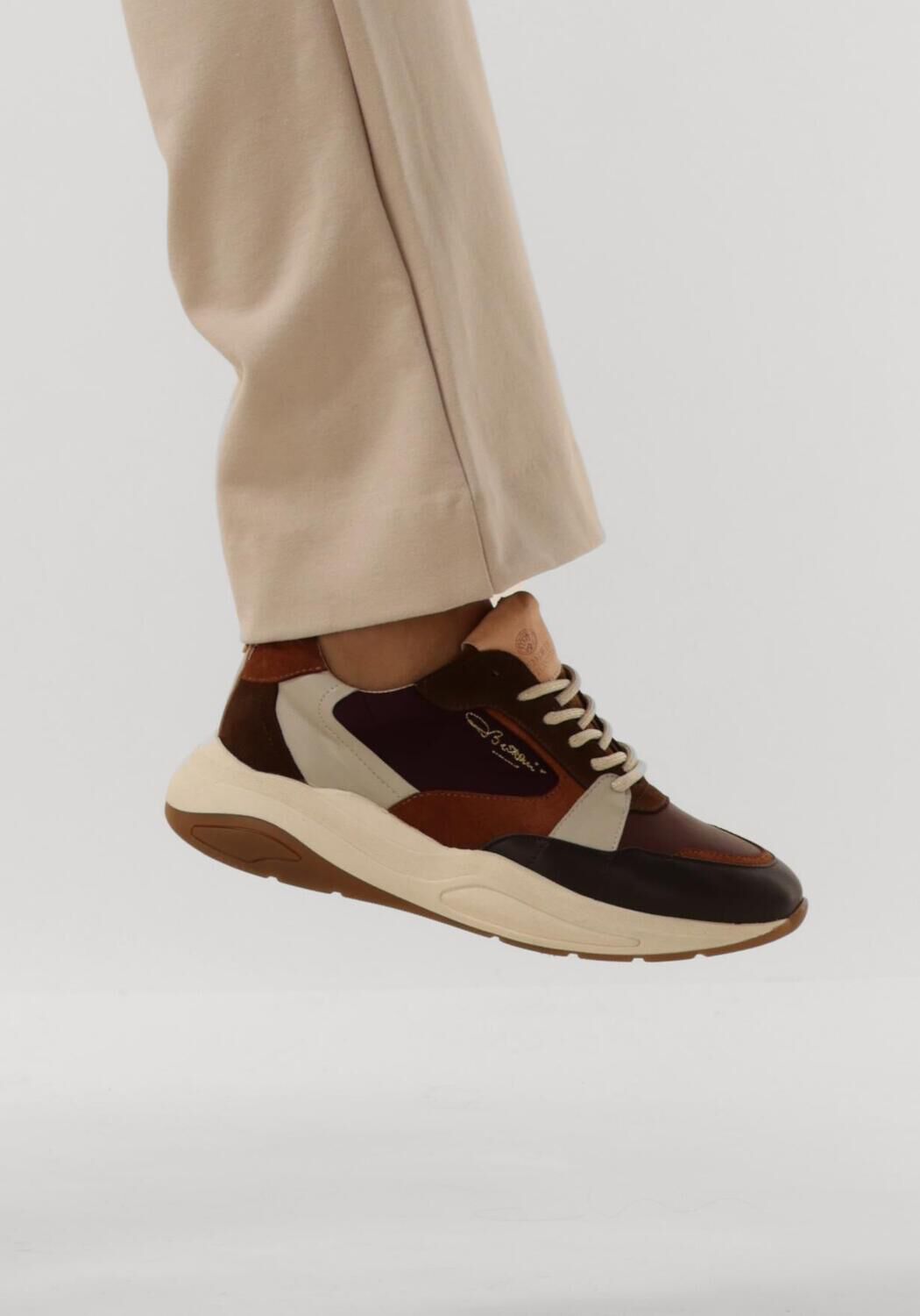 Rode FRED DE LA BRETONIERE Sneakers FLAME GAIA COMBI - large