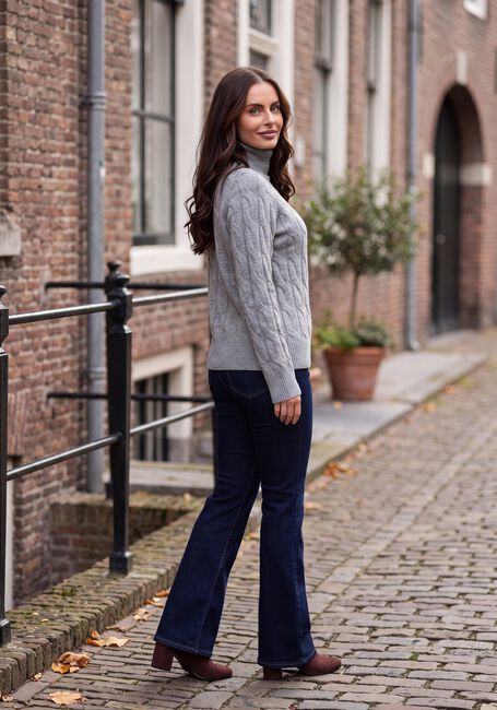 Donkerblauwe TOMMY HILFIGER Flared jeans LUNA MID RISE FLARE ESSENTIAL - large