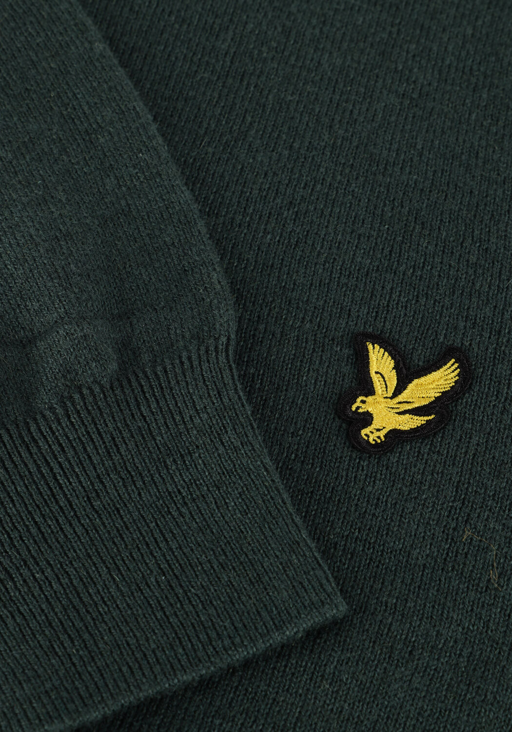 Groene LYLE & SCOTT Trui COTTON MERINO CREW NECK JUMPER - large