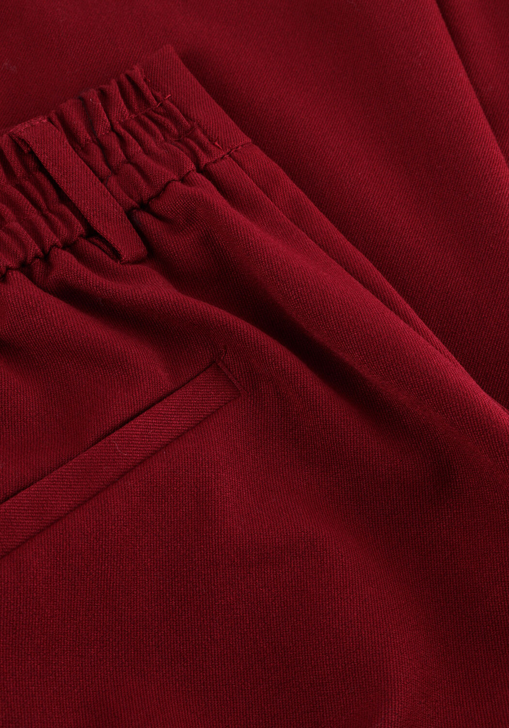 Bordeaux OBJECT Wijde broek OBJLISA WIDE PANT - large