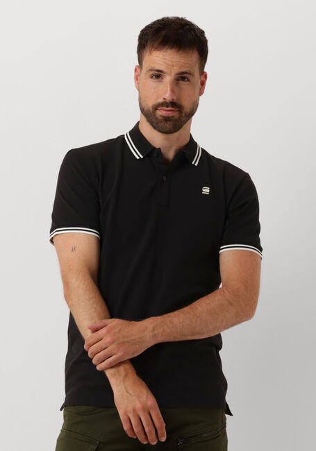 G-STAR RAW Polo DUNDA SLIM STRIPE POLO S/S en noir - large