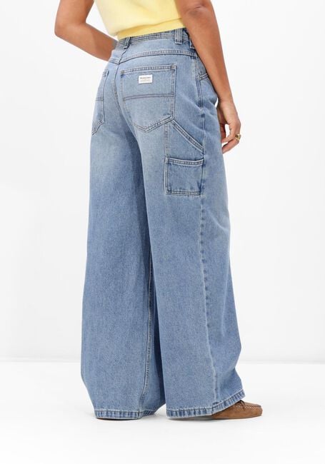 Lichtblauwe ABRAND JEANS Wide jeans MID SUPER BAGGY - large