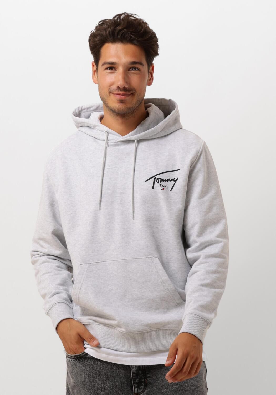 TOMMY JEANS Chandail TJM REG ENTRY GRAPHIC HOODIE EXT Gris clair Omoda