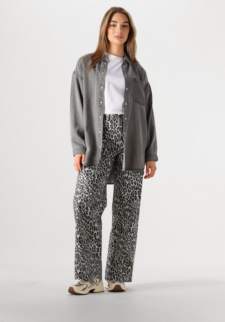 Grijze OBJECT Wide jeans OBJSENI MOJI HW JEANS - large