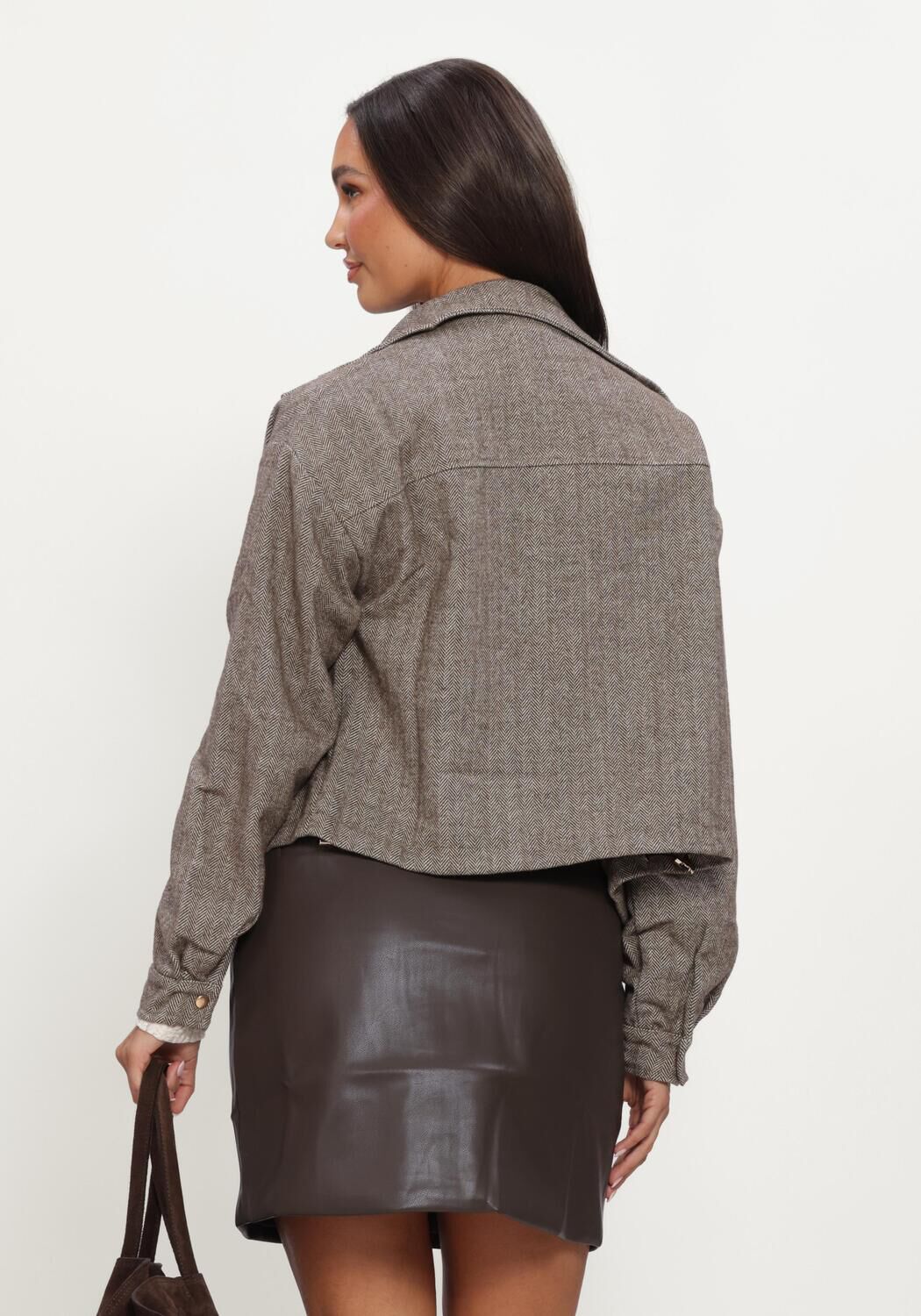 YDENCE Jack JACKET GEMMA en marron - large