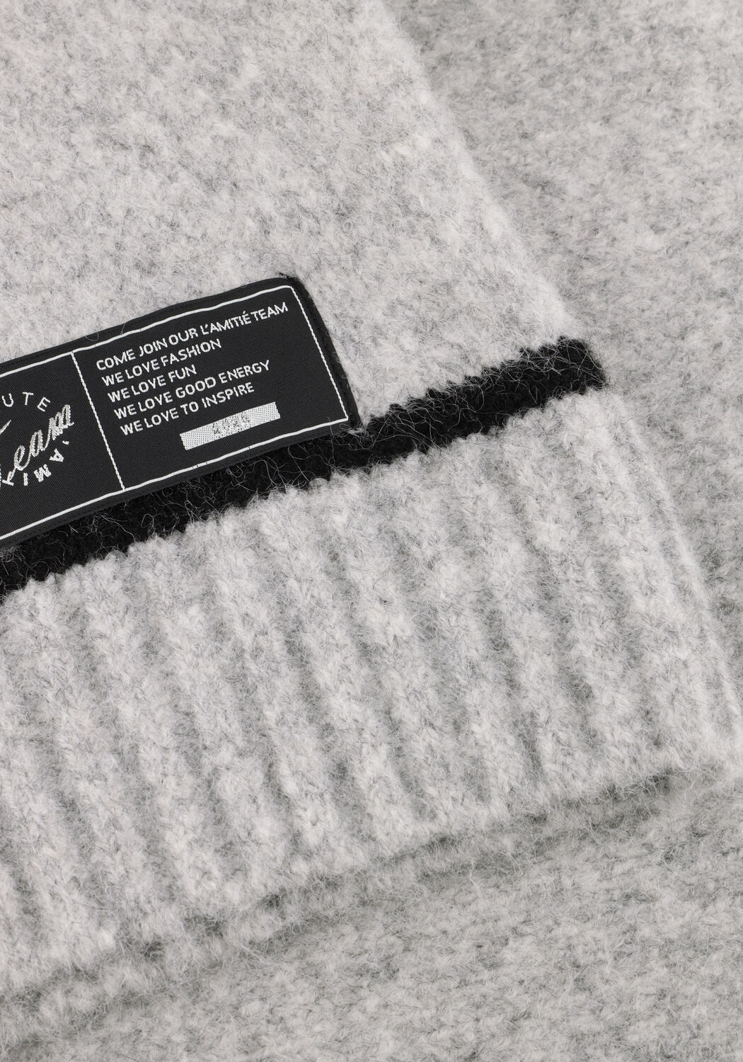 HAUTE L'AMITI&Eacute; Pull TOBY HEM LINE KNIT Gris clair - large