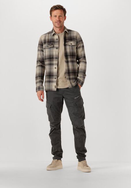 PME LEGEND Surchemise BRUSHED GRINDLE CHECK OVERSHIRT 2 en gris - large