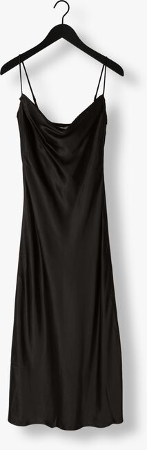 Zwarte NOTRE-V Maxi jurk SATIN STRAP DRESS - large