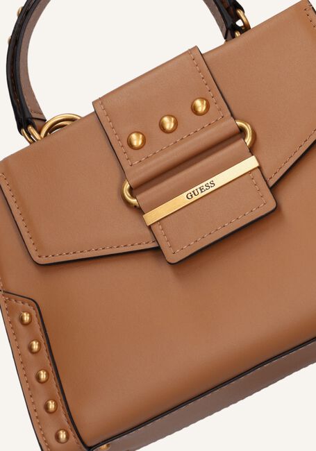 Cognac GUESS Handtas GRETA GIRLFRIEND SATCHEL Cognac GUESS Handtas GRETA GIRLFRIEND SATCHEL - large