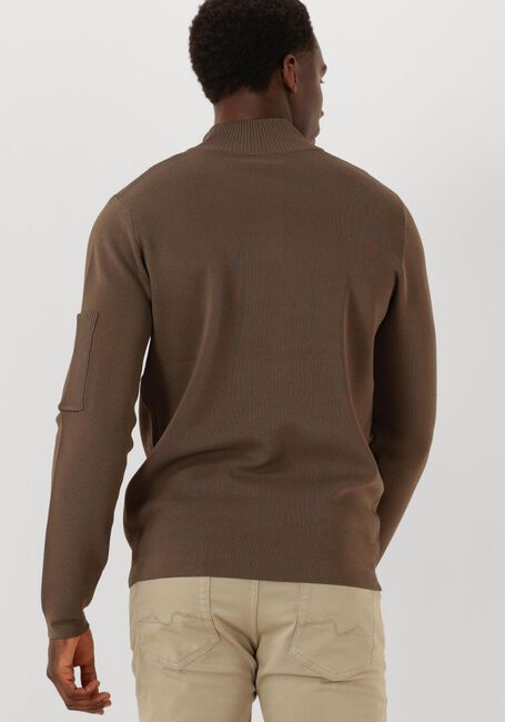 Taupe GENTI Trui TURTLE ZIP - large