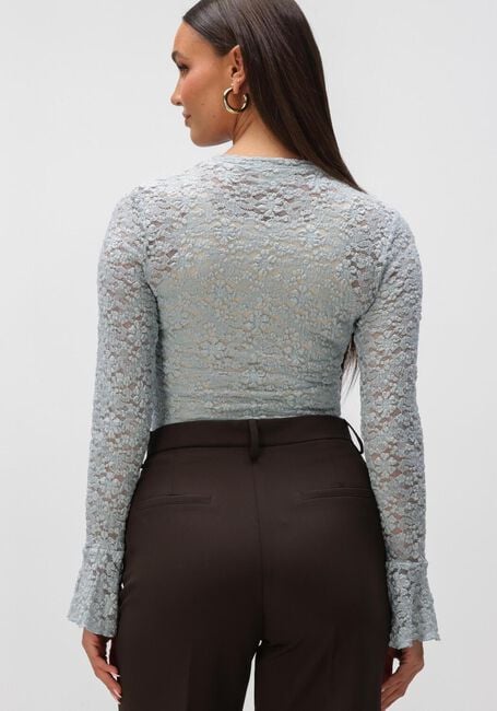 NOTRE-V NV-HILLECHIEN LACE TOP Hauts & T-shirts Bleu clair - large