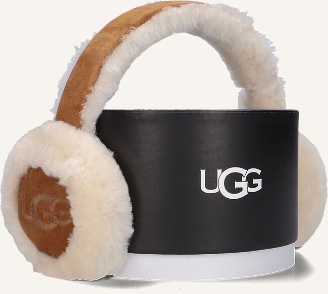 Cognac UGG Oorwarmer SHEEPSKIN EMBROIDERY EARMUFF Cognac UGG Oorwarmer SHEEPSKIN EMBROIDERY EARMUFF - large
