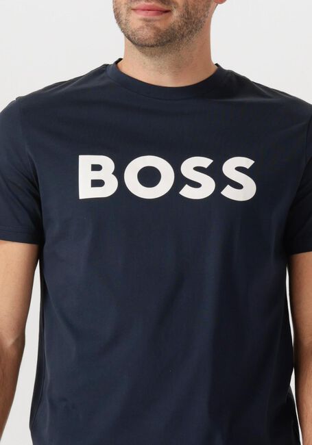 BOSS ORANGE T-shirt THINKING 1 Bleu foncé - large