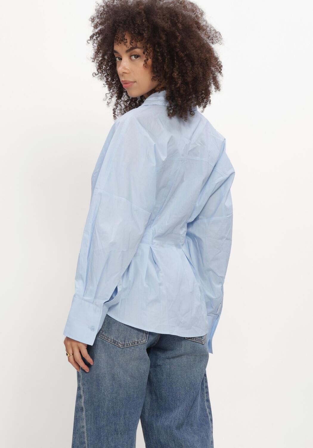 CATWALK JUNKIE BLOUSE WITH WAIST PLEATS Blouses Bleu clair - large
