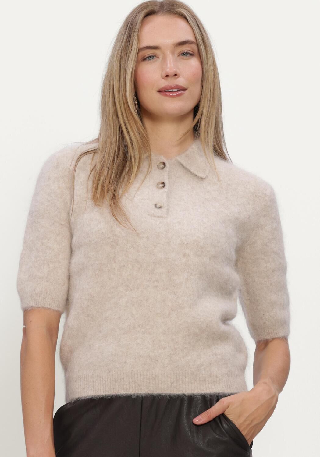 KNIT-TED Pull SHERMAN TOP en beige - large