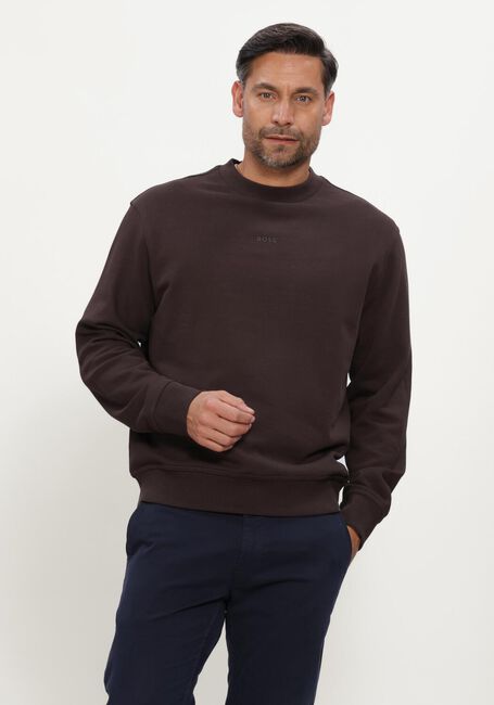 Bruine BOSS ORANGE Sweater WESMALLCREW - large