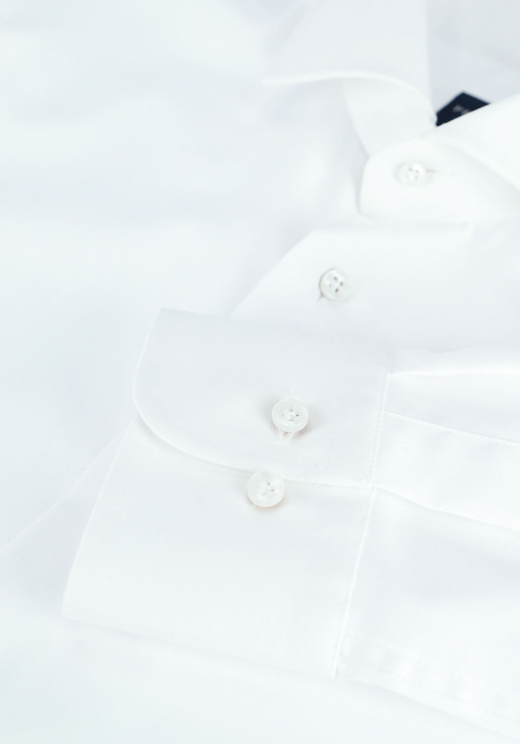 Witte PROFUOMO Klassiek overhemd SHIRT X-CUTAWAY JAPANESE KNITTED - large