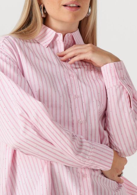NEO NOIR DALMA SOFT STRIPE STONE SHIRT Blouses en rose - large