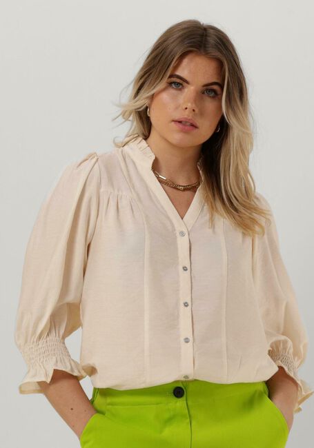 Gebroken wit CO'COUTURE  CALLEN SS SHIRT - large